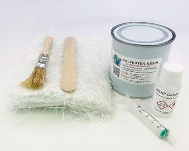 Fibreglass Repair Kit 250g - Resin,Hardener & Fibreglass - Supplied with accessories- Professional Standard LLoyds Approved