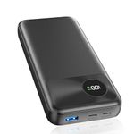 A ADDTOP Power Bank 20000mAh, 22.5W Portable Charger Fast Charging with USB-C Input & Outputs, Powerbank PD3.0 QC 4.0,Phone External Battery Pack Compatible with iPhone, Smartphones, Tablets Black