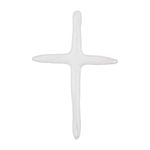 Mud Pie White Decorative Cross Sitters; 10" x 6 1/2"