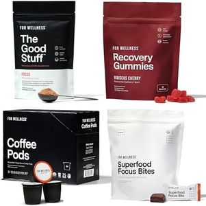 For Wellness Phil’s Routine Bundle – Includes The Good Stuff Focus (30 Servings) + Recovery Gummies (30ct) + Supefood Focus Bites (20ct) + Dark Roast Coffee Pods (24ct)