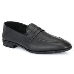 egoss Luxe Premium Genuine Leather Loafer Formal Shoes for Men (Black-8)-AS-2