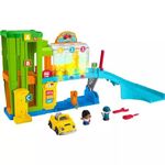 Fisher-Price Little People Toddler Toy Light-Up Learning Garage, Electronic Playset with Car & Figures for Preschool Pretend Play Kids Ages 1+ Years