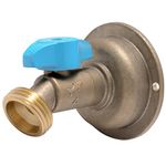 SharkBite 1/2 x 3/4 Inch MHT 45 Degree Hose Bibb, Quarter Turn, Push to Connect Brass Plumbing Fitting, PEX Pipe, Copper, CPVC, PE-RT, HDPE, 24630LF