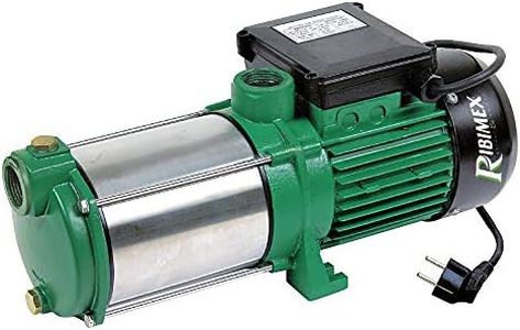 Ribimex PRMCA5 Pompa 5 Turbine, 230 V, Nero/Verde, 1450 W
