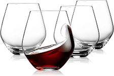 CRACK® Wine and Whiskey Glass,Water and Juice Tumbler Glass Set of 6, 400 ml with Multi-Purpose Beverage Drinking Transparent Glass, Clear (6 Pieces) (Whisky Tumbler 400ML)