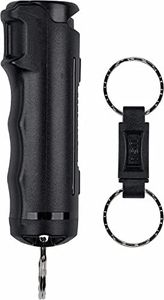 Freeze +P Pepper Spray - 1/2 oz Stream - Black Key Chain (Flip Top)