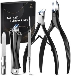 FERYES Ultimate Toenail Clippers for Seniors Thick Toenails, Premium Stainless Steel Nail Clippers for Nails 5Pcs– Ideal for Men, Women
