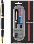 Pierre Cardin President Premium Fountain Pen | Luxurious Black Lacquer Finish Body with Golden Trims & Nib | Free Ink Converter & Cartridges | Ideal for Diwali, Festive & Corporate Gifting