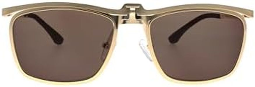 FAA'N Flip up Reading Glasses for Women Men,Square Frame Readers with Spring Hinge (Sun presbyopia lens, Gold, +3.00 Diopters)