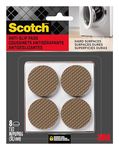 Scotch Gripping Pads: 1-1/2 inch Diameter / 8-Pack (Brown)