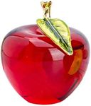 H&D Glaze Crystal Apple Paperweight