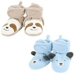 Hudson Baby Unisex-Child Cozy Fleece Booties Slipper Sock, Sloth Bear, 2T