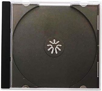 KEYIN Standard Black CD Jewel Case - Premium, 50 Pack