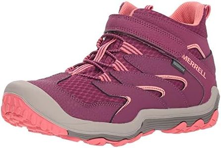 Merrell Unisex-Child Chameleon 7 Access Mid a/C WTR Hiking Boot, Berry/Coral, 7 US