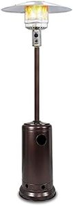 Keplin Outdoor Patio Gas Heater - Powerful Heat Output for Cafes, Restaurants & Gardens - Durable, Safety Features & Wheels for Mobility - Propane, Butane, LPG Compatible with Piezoelectric Ignition