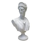 Design Toscano PD72519 Diana of Versailles Bonded Marble Resin Sculptural Bust - White