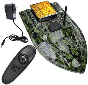 RC Fishing Finder Boat, 500m Remote Control Wireless Fishing Bait Boat Fish Finder with LED Night Light£¨Green£©(Green) for Rc Boats for Adults