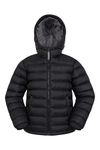 Mountain Warehouse Seasons Kids Padded Puffer Jacket - Boys & Girls Black 7-8 Years