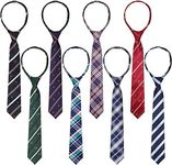 8 Pcs Ties for Kids Boys Necktie Zi