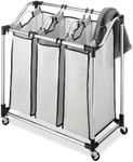 Whitmor 6862-3260 Chrome Laundry Sorter with Foam Mesh Bags