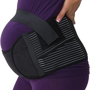 Maternity Pregnancy Support Belt/Brace - Back, Abdomen, Belly Band - NEOtech Care brand - Black - Size M