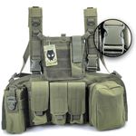 ATAIRSOFT Tactical Airsoft Paintball MOLLE RRV Assault Vest with Magazine Pouches (OD Green)