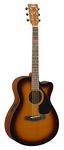 Yamaha FSX80C Semi-Acoustic Guitar – Tobacco Brown Sunburst, Spruce Top, Cutaway Design, Built-In Pickup, 6-String Guitar for Beginners & Live Performers