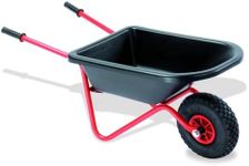TOP OF THE RANGE WHEELBARROW CHLDRENS, Dino Wheelbarrow by GERMAN QUALITY - UV resistant polymer body, Pneumatic tyres, Steel frame - Ideal for Outdoor Work, Ages 3-10 years