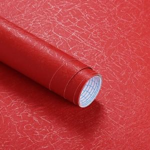 Safiyya Contact Paper Red Silk Wallpaper Textured Contact Paper Self Adhesive Wallpaper Peel and Stick Wallpaper for Bedroom Solid Color Decorative Wallpaper Vinyl Rolls 78.7"x 17.3"