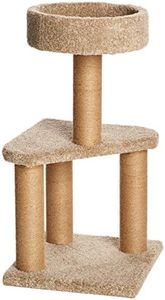 Amazon Basics Cat Tree Indoor Climbing Activity Cat Tower with Scratching Posts, Medium, 39.8 x 80 centimeters, Beige