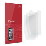 iCarez HD Anti Glare Matte Screen Protector for iPhone 13 Mini 5.4-Inches [3 Pack] (Case Friendly) Premium No Bubble Easy to Apply with Hinge Installation