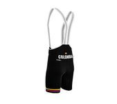 Colombia Code Cycling Pro Bib Shorts Bike for Men, Black, Medium