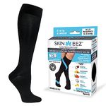 Skineez Medical Grade Advanced Healing Compression Socks 10-20mmHg, 1 Pair, Black, S/M