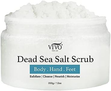 Vivo Per Lei Body Scrub - Exfoliating Body Scrub with Dead Sea Minerals - Dead Sea Salt Scrub for Hands & Legs - Body Exfoliant for a Supple Beach Body - 350 g/ 12.34 oz