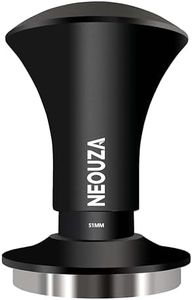 NEOUZA Espresso 53.3mm Tamper V2 Dual Calibrated Spring Loaded for Coffee Machine Portafilter, Anti Pressure Deflection, Refined Handle, Stainless Ripple Base