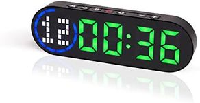 Portable Gym Timer, Boxing Round Timer with Time Progress Bar, Magnetic Interval Workout Timer for Home Gym Battery Powered Countdown/Up Fitness Crossfit HIIT Tabata