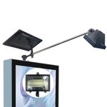 Solar Sign Lights Outdoor, 60 LEDs Billboard Light, 12000 mAh IP65 Waterproof Commercial Light for Real Estate Signs, Business, Advertisement, Billboard, HOA, High Way Signs
