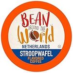 Bean Around The World Flavored Coffee Compatible With 2.0 Keurig K Cup Brewers, Stroopwafel, 40 Count (Pack of 1)