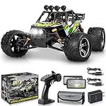 LAEGENDARY RC Cars - 4x4 Onyx Offroad Remote Control Car for Adults - Fast Speed, Waterproof, Electric, Hobby Grade Sand Buggy Truck - 1:12 Scale, Brushed, Green - Black
