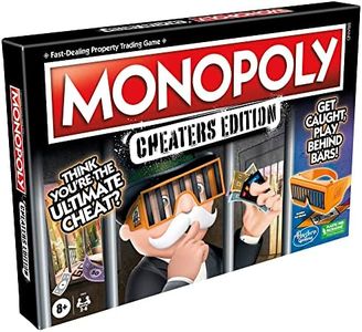 Monopoly Cheaters Edition Board Game for Families and Kids, Family Game for 2-6 Players