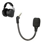 kwmobile Microphone Compatible with ASUS ROG Theta 7.1 - Replacement Mic for Gaming Headphones - Black