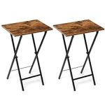 TV Tray Table Set of 2, TV Dinner T