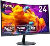 KOORUI 24 inch Curved Monitor, Full