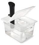 EVERIE Sous Vide Container 12 Quart EVC-12 with Collapsible Hinged Lid for Anova Nano, Also Fits Instant Pot