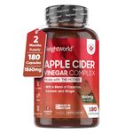 Apple Cider Vinegar with Mother 1860mg - Added Probiotics - 180 Apple Cider Vinegar Capsules with Cayenne Pepper, Turmeric & Ginger Root - Vegan Tablets (Not Apple Cider Vinegar Gummies)