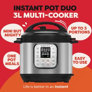 Instant Pot Duo Mini 3L Electric Pressure Cooker – Compact Multi-Use