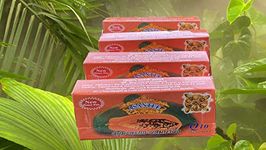 Asantee Thai Papaya Lightening Herbal Skin Soap 135 g (pack of 4