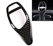 taylorshopnet ABS Carbon Fibre Gear Shift Knob Cover Trim ABS for BMW 1 2 3 4 5 6 Series X3 X5 X4 Compatible with Right or Left Hand Drive Cars (Carbon B5)