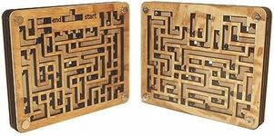 Double Sided Wooden Maze Puzzle for