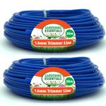 2pk Strimmer Wire 1.6mm x 20m | Heavy Duty Strimmer Line | Blue Strimmer Cord | Grass Trimmer Line | Grass Trimmer Wire | Wire for Strimmer Cable | Strimming Wire | Petrol Strimmer Wire Heavy Duty